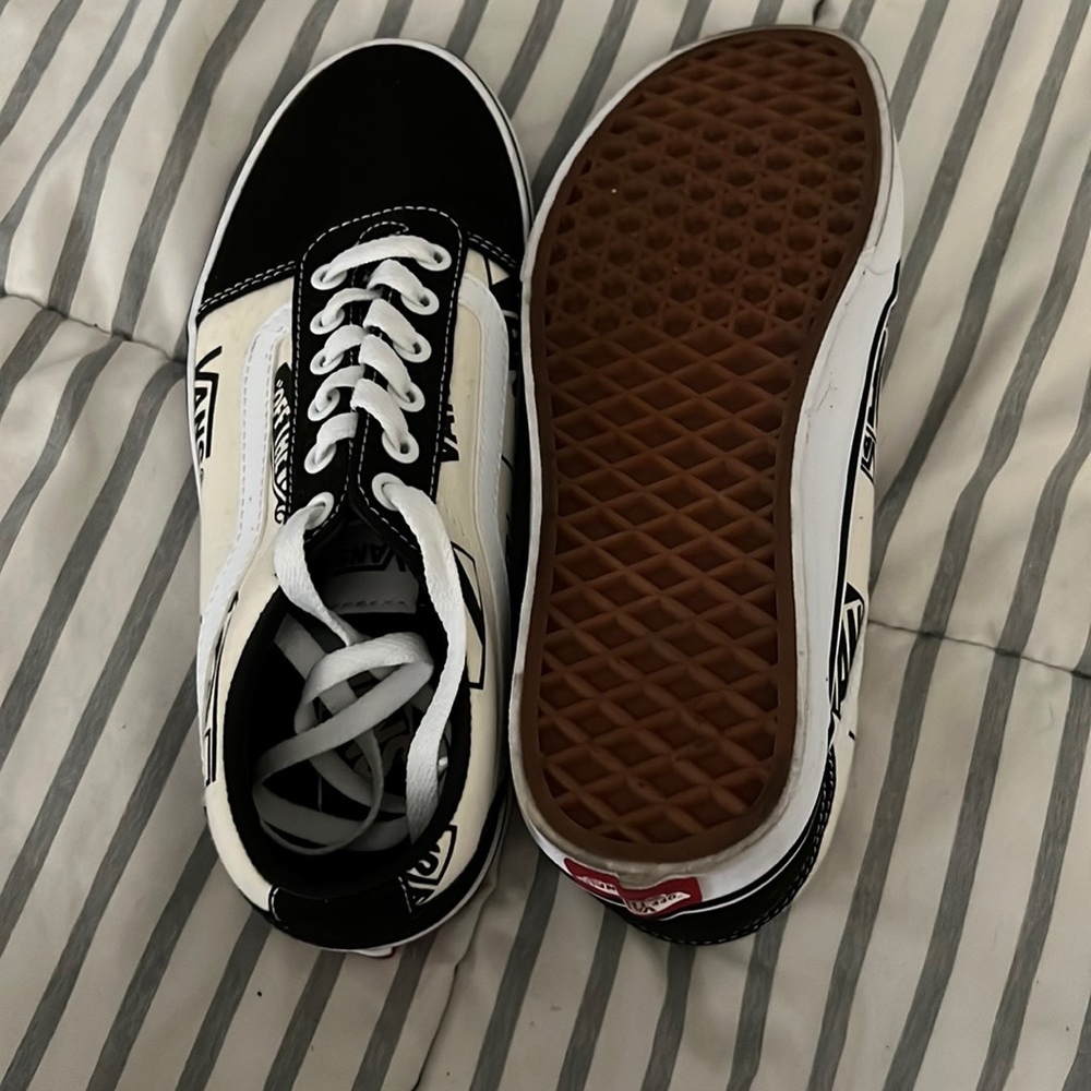 Brand New Black and White Vans
